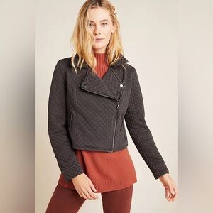 Anthropologie Marrakech Quilted Moto Jacket